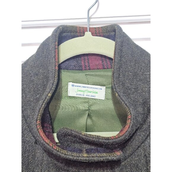 Jimmy Hourihan Women's Gray Wool Swing Coat Size M (E 40) Made In Spain 2939 - Picture 10 of 15
